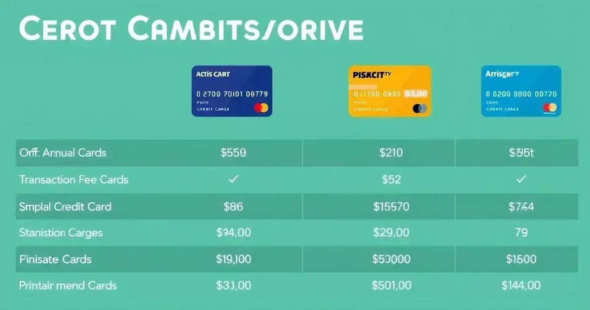 Comparing Fees of Different Credit Cards